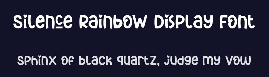 Silence Rainbow Display Font by Lettersweet — Display Font — thumbnail 2
