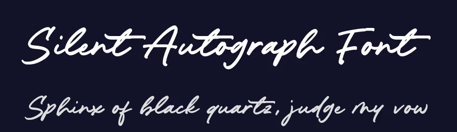Silent Autograph Font by Timur type — Script Handwritten Font — thumbnail 2