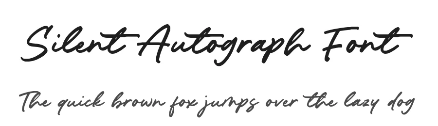 Silent Autograph Font by Timur type — Script Handwritten Font