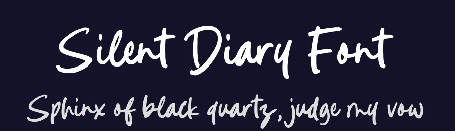 Silent Diary Font by Timur type — Script Handwritten Font — thumbnail 2