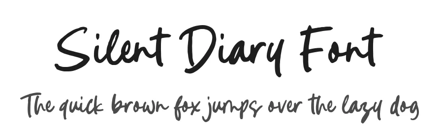 Silent Diary Font by Timur type — Script Handwritten Font