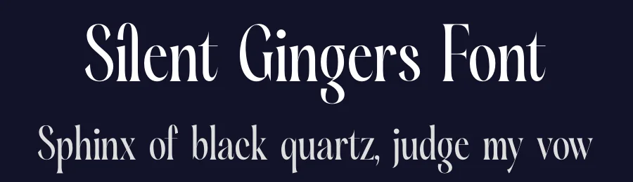 Silent Gingers Font by timelesstype.co — Display Font — thumbnail 2