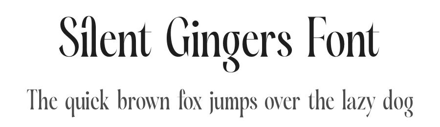 Silent Gingers Font by timelesstype.co — Display Font