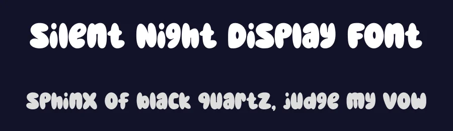 Silent Night Display Font by Siapgraph — Display Font — thumbnail 2