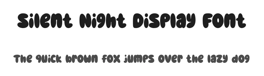 Silent Night Display Font by Siapgraph — Display Font