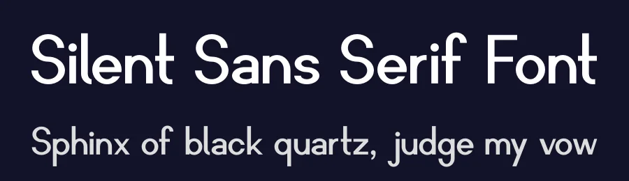 Silent Sans Serif Font by Retr0 — Sans Serif Font — thumbnail 2