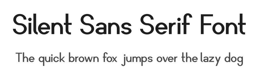 Silent Sans Serif Font by Retr0 — Sans Serif Font