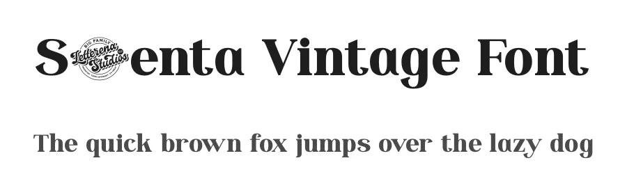 Silenta Vintage Font by letterenastudios — Serif Font