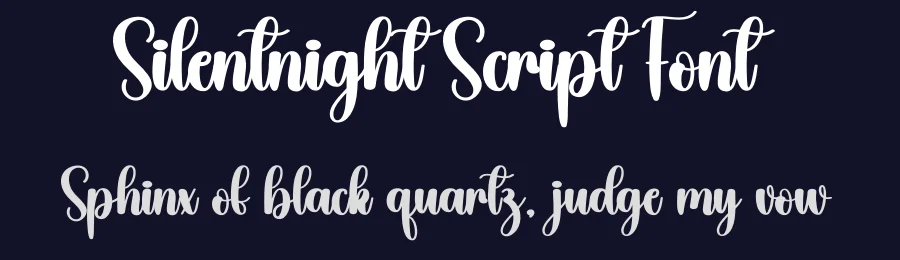 Silentnight Script Font by creativeletter — Script Handwritten Font — thumbnail 2