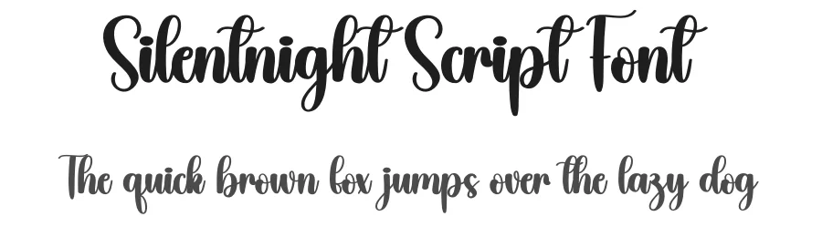 Silentnight Script Font by creativeletter — Script Handwritten Font