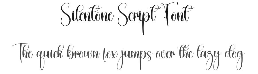 Silentone Script Font by creativeletter — Script Handwritten Font