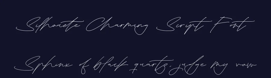 Silhouete Charming Script Font by stylishtype.co — Script Handwritten Font — thumbnail 2