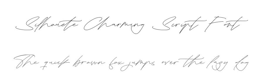 Silhouete Charming Script Font by stylishtype.co — Script Handwritten Font