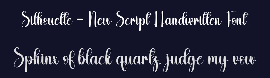 Silhouette – New Script Handwritten Font by andikastudio — Script Handwritten Font — thumbnail 2
