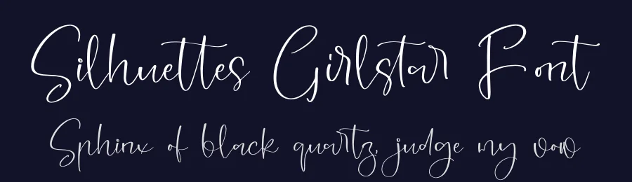 Silhuettes Girlstar Font by letterenastudios — Script Handwritten Font — thumbnail 2