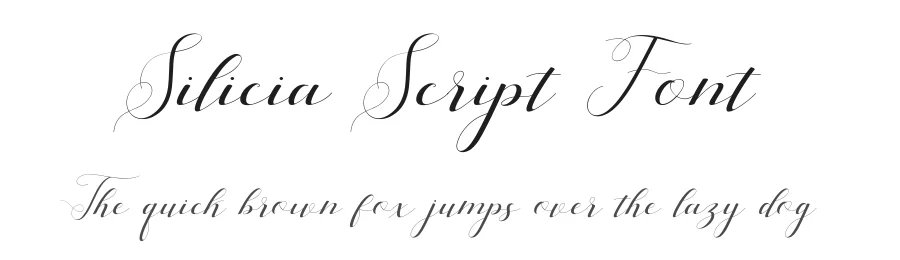 Silicia Script Font by Teweka — Script Handwritten Font