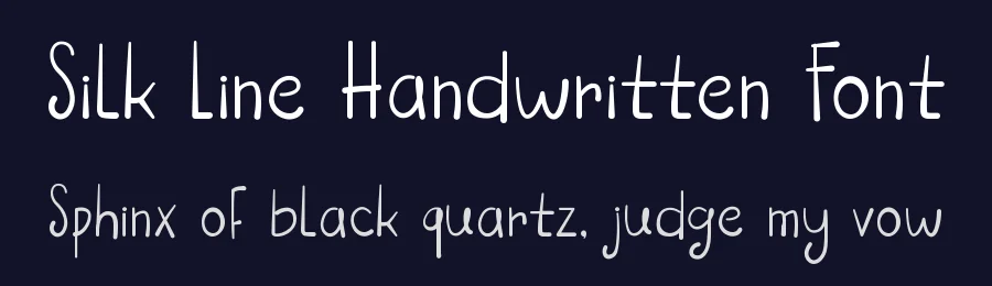 Silk Line Handwritten Font by imamfathoni0 — Script Handwritten Font — thumbnail 2