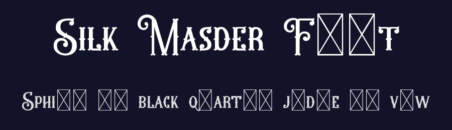 Silk Masder Font by Imoodev — Display Font — thumbnail 2