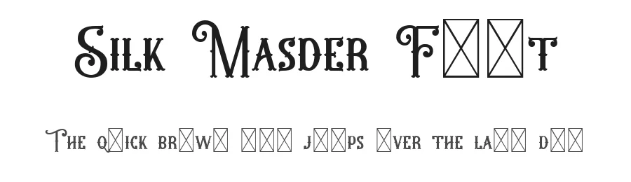 Silk Masder Font by Imoodev — Display Font