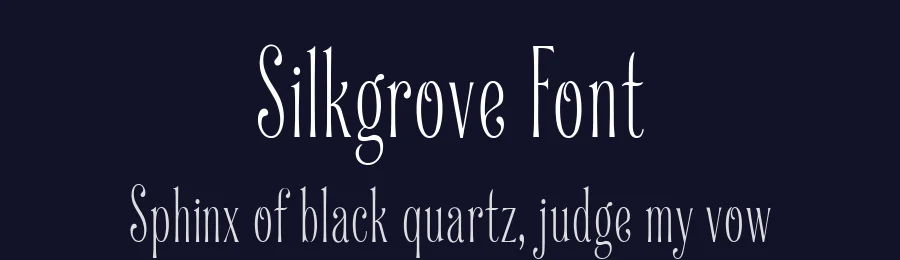 Silkgrove Font by letterhanna — Display Font — thumbnail 2