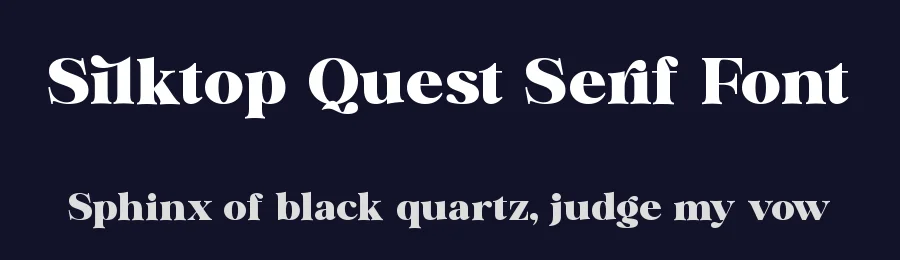 Silktop Quest Serif Font by timelesstype.co — Serif Font — thumbnail 2