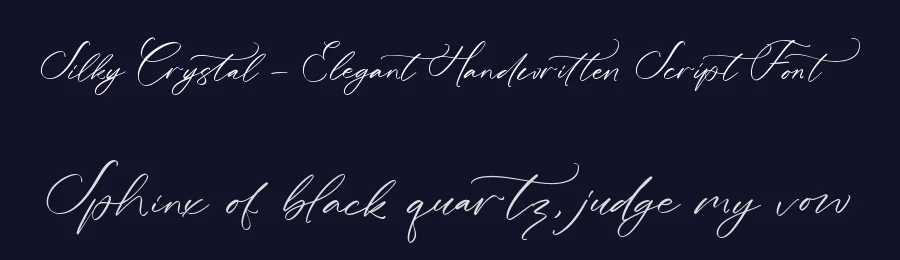 Silky Crystal – Elegant Handwritten Script Font by letterenastudios — Serif Font — thumbnail 2
