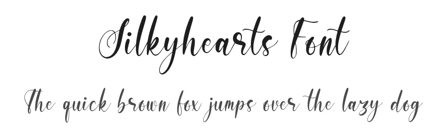 Silkyhearts Font by qwrtype — Script Handwritten Font
