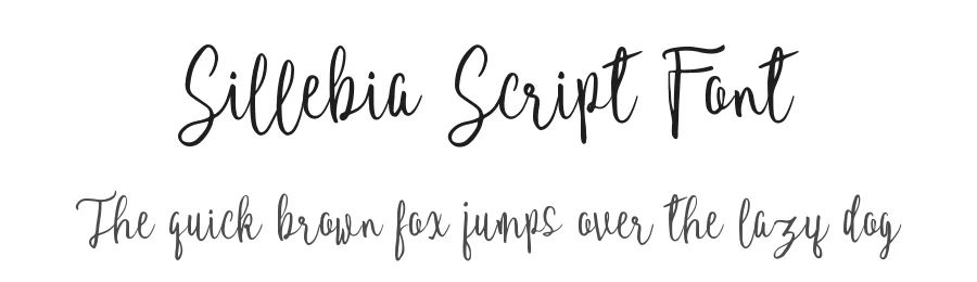 Sillebia Script Font by Paranesia — Script Handwritten Font