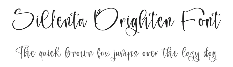 Sillenta Brighten Font by letterenastudios — Script Handwritten Font