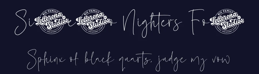 Sillento Nighters Font by letterenastudios — Script Handwritten Font — thumbnail 2