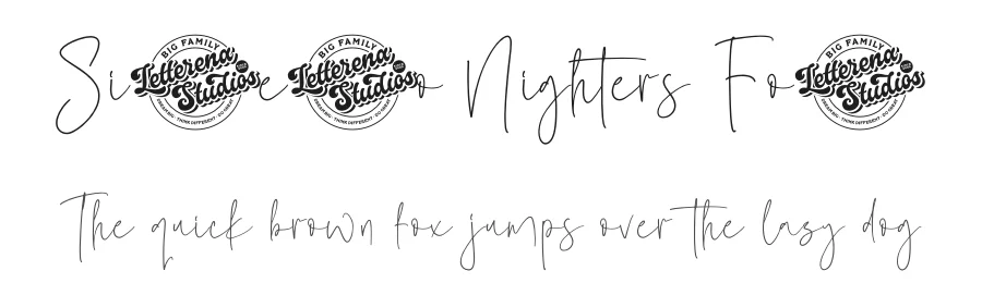 Sillento Nighters Font by letterenastudios — Script Handwritten Font