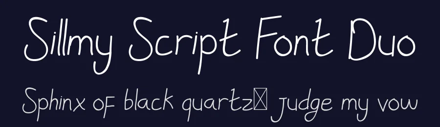 Sillmy Script Font Duo by edricstudio — Script Handwritten Font — thumbnail 2