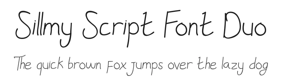 Sillmy Script Font Duo by edricstudio — Script Handwritten Font