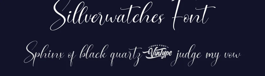 Sillverwatches Font by VinType — Script Handwritten Font — thumbnail 2