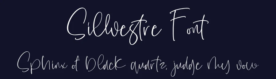 Sillvestre Font by perspectype — Script Handwritten Font — thumbnail 2