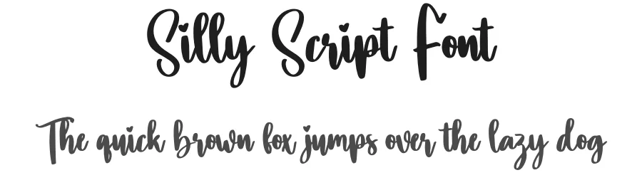 Silly Script Font by creativeletter — Script Handwritten Font