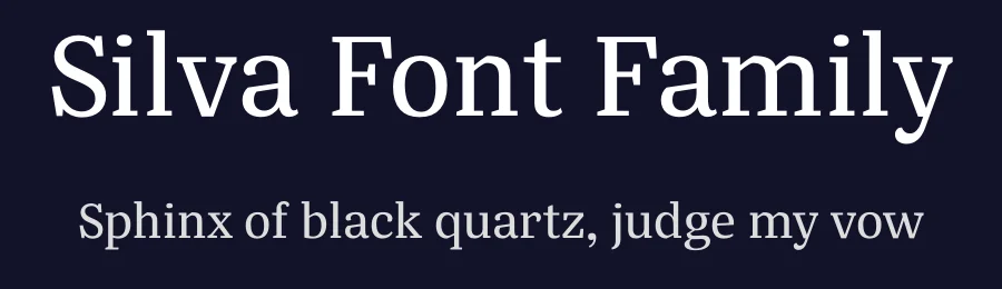Silva Font Family by Blackletra — Serif Font — thumbnail 2