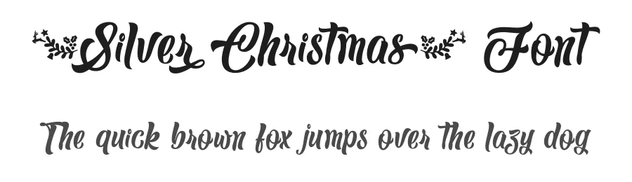 Silver Christmas Font by Typhoon Type - Suthi Srisopha — Script Handwritten Font
