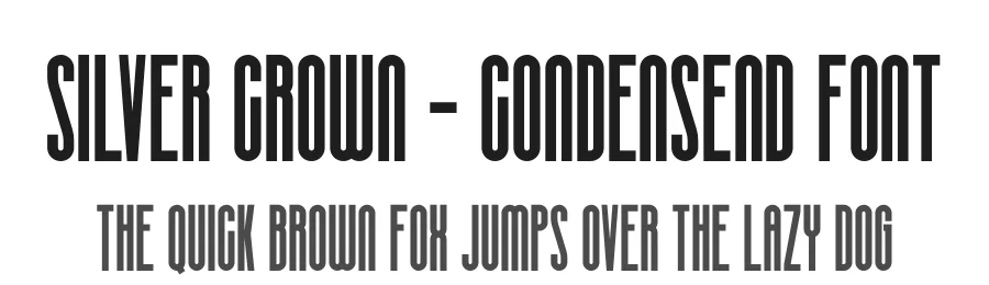 Silver Crown – Condensend Font by ari — Display Font
