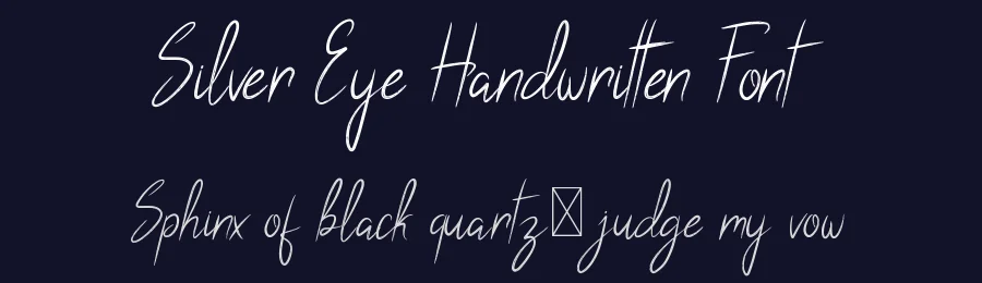 Silver Eye Handwritten Font by edricstudio — Script Handwritten Font — thumbnail 2