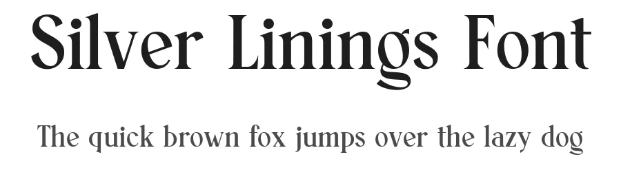 Silver Linings Font by ClevUs β Serif Font
