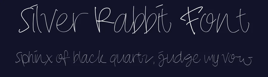 Silver Rabbit Font by cvgue — Script Handwritten Font — thumbnail 2