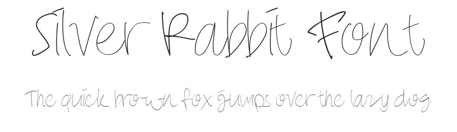 Silver Rabbit Font by cvgue — Script Handwritten Font