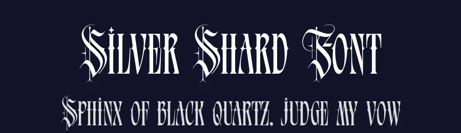 Silver Shard Font by alit design — Blackletter Font — thumbnail 2