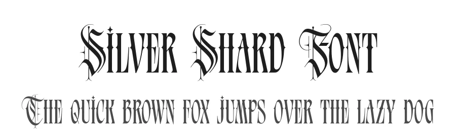 Silver Shard Font by alit design — Blackletter Font