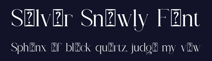 Silver Snowly Font by SlideShoot — Serif Font — thumbnail 2