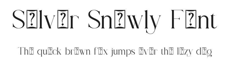 Silver Snowly Font by SlideShoot — Serif Font