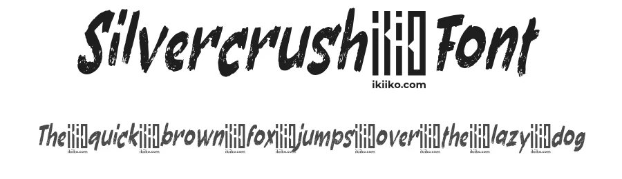 Silvercrush Font by ikiiko type — Script Handwritten Font