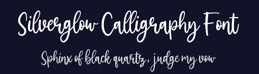 Silverglow Calligraphy Font by balpirick — Script Handwritten Font — thumbnail 2