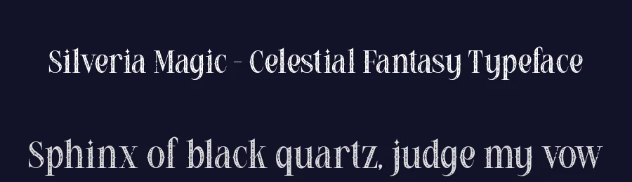 Silveria Magic – Celestial Fantasy Typeface by alit design — Decorative Font — thumbnail 2